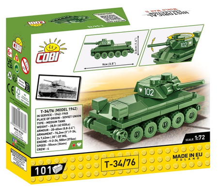 COBI HC World War II tank T-34/76 101kl 3088