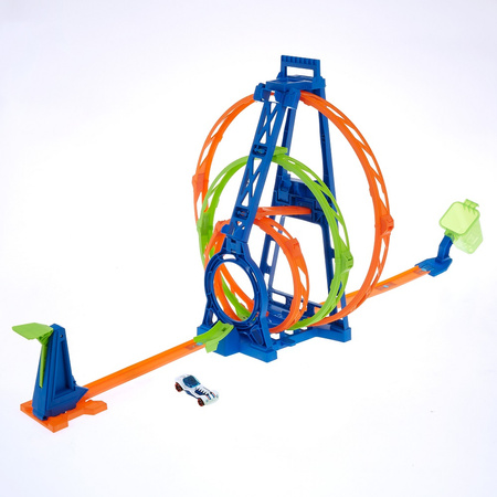 Hot Wheels Action triple loop race track HMX37