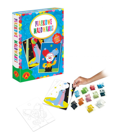 Coloriages de sable pour enfants Seal Clown 24630