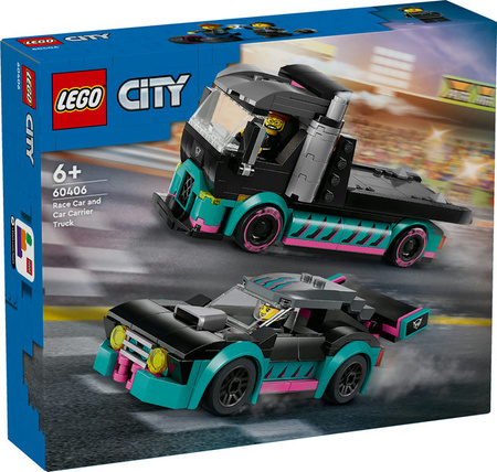 LEGO CITY La voiture de course et la dépanneuse 60406