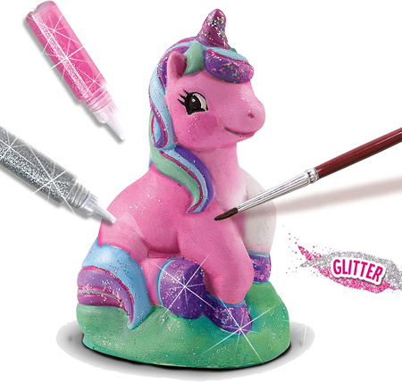 Plaster casts Unicorn with paints 01299