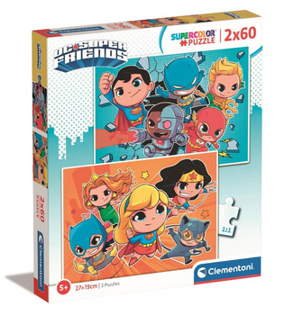 Clementoni Puzzle 2x60 SuperKolor WB C Comics 21624