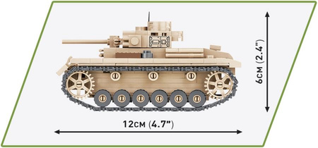 Model of the Panzer III Ausf tank. J 2712