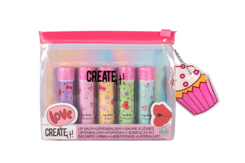 CREATE IT! lip balm 5 pcs + cosmetic bag 84531