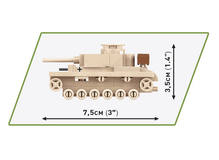 COBI HC WWII Panzer III 3090 tank - 82 class