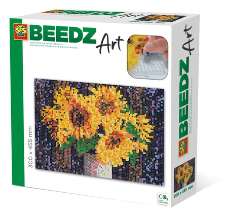 SES BEEDZ Press beads. Sunflowers 06003