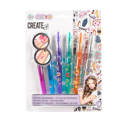 CRÉEZ-LE ! Stylos de tatouage - lot de 6 pièces 84200