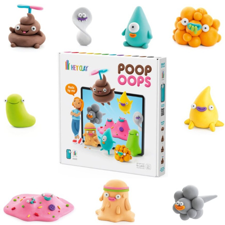 HeyClay Poop Oops Plastic Clay 02297 - Jouet créatif pour enfants