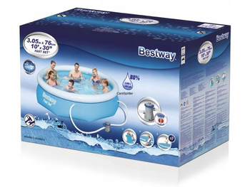 BESTWAY Expansion pool with inflatable collar 300x76cm B57270