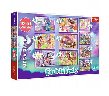 Trefl Puzzle 10in1 Charming Enchantimals 90384 - Puzzles pour enfants