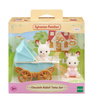 Sylvanian Families Lapin Jumeaux avec Poussette 05432