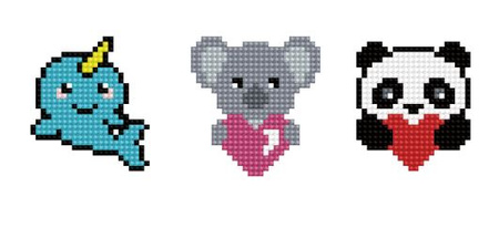DANTE Diamond Dotz Stickers Love You Chums 3pack 27555