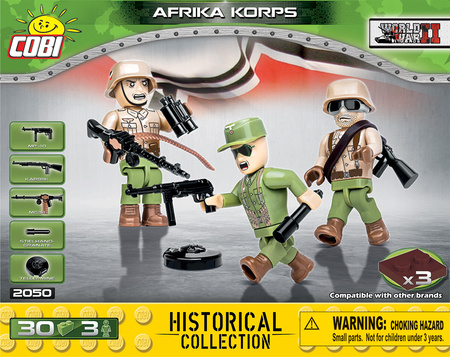 Historical Collection World War II Afrika Korps 30 bricks 3 figures 2050