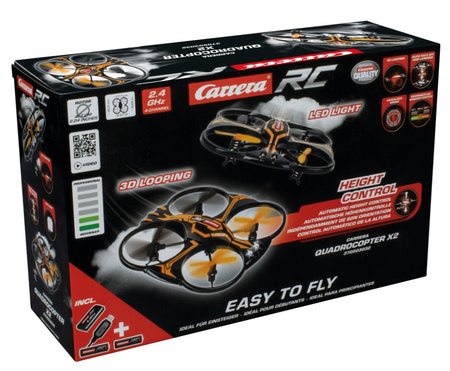 CARRERA RC Quadcopter X2 2.4 GHz Remote Controlled Drone 370503032