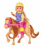 Steffi and Evi dolls with horses 573-8051