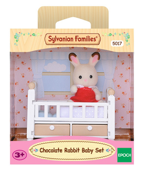 SYLVANIAN ensemble bébé lapin + lit bébé 05017