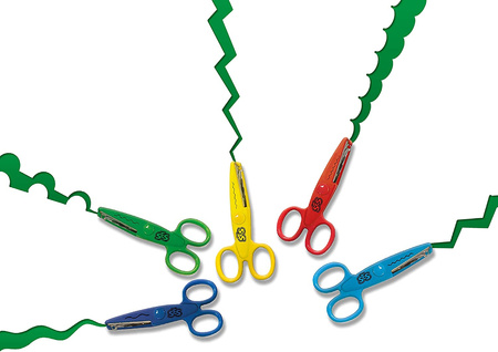 Zigzag fabric scissors 5 pcs 00839