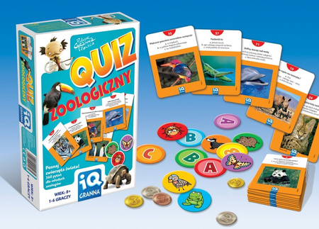 GRANNA PL IQ jeu Quiz zoologique pour les enfants 00203 02034