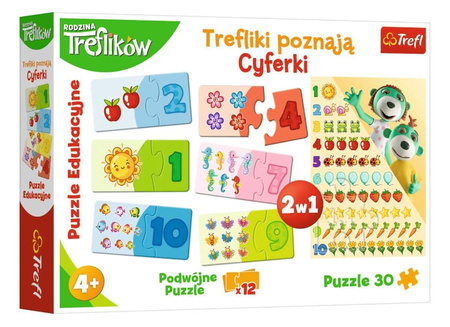 30-piece puzzle Trefliki will learn the numbers 15554