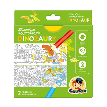 CZUCZU Pages à colorier longues dinosaures pour enfants 73999