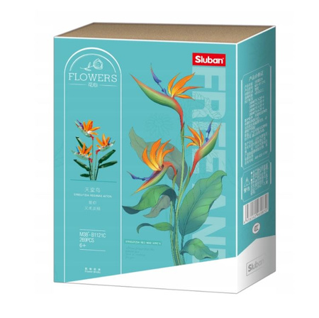 SLUBAN bloque Fleurs 269 éléments G192956 50858