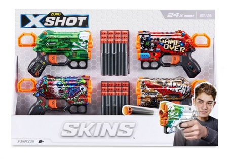 Lanceur X-SHOT Skins Menace 24 fléchettes 36543