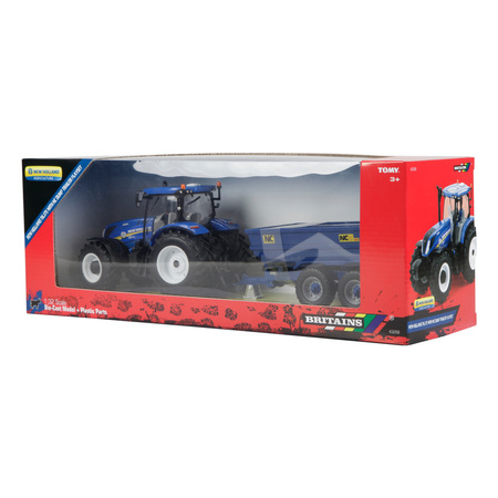 New Holland T6 tractor + trailer 43268