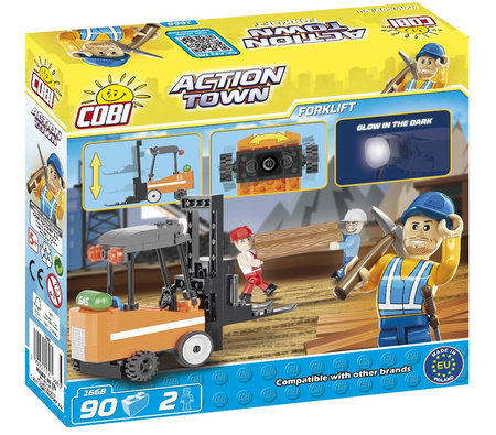 Action Town Forklift 90 bricks 1668