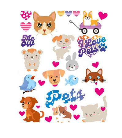 WIKORIA Spots DTF 20x30 Animaux DD-06 29266