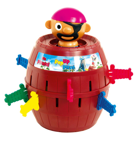 Pop Up Barrel Game with Pop Up Pirate for Kids T7028