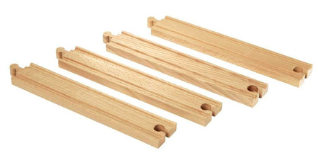 Brio Long straight wooden tracks 341001 33341