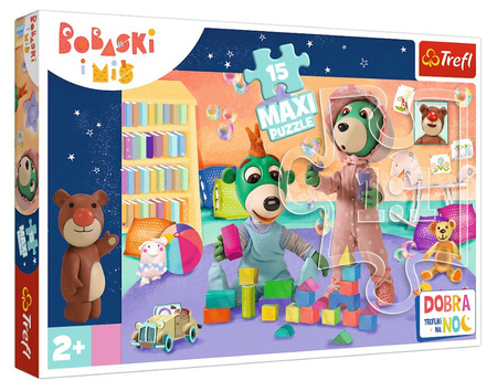 Puzzle MAXI 15 Monde drôle des bébés Treflika 14332