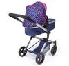 Combi stroller, deep navy blue and pink 18454