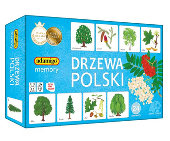 ADAMIGO Jeu de mémoire Arbres de Pologne 07882