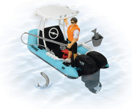 PLAY LIFE fishing boat set RIB 383-3004