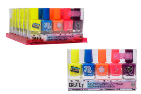 Créez-le ! Vernis à ongles néon, pack de 5