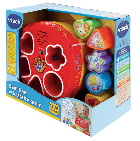 V-TECH Bam Bam in shapes gram educational toy 60670