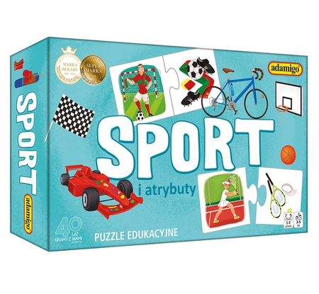 ADAMIGO Educational puzzle Sport and attributes 07776