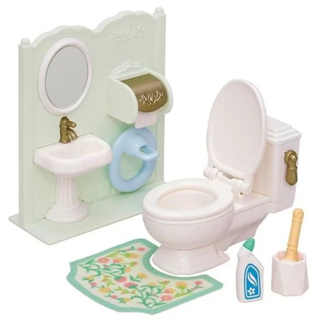 Ensemble de salle de bain SYLVANIAN Families avec coiffeuse 05740