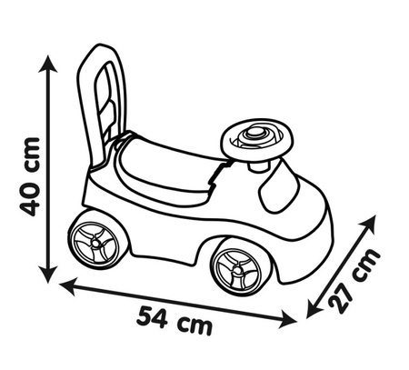 Porteur SMOBY rouge 720541