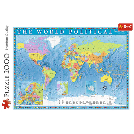 Puzzle 2000 pieces Political Map of the World 27099