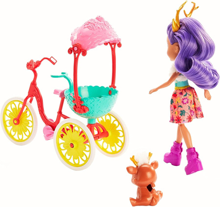 Poupée Barbie Enchantimals + véhicule FJH11/GJX30