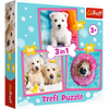 Puzzle 3 en 1 chiens dans le bain pour enfants 34845