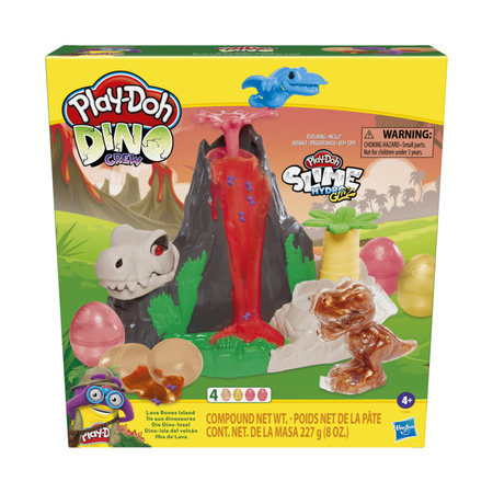 Play-Doh Slime HydroGlitz Dinosaur Island F1500 - Ensemble créatif pour enfants