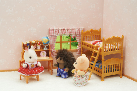 Chambre d'enfant Country de Sylvanian Families avec lits superposés 05338