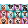 Puzzle 2000 pièces Portraits de chiens drôles 27119