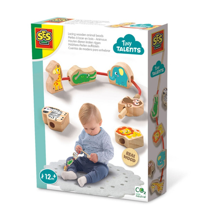 Lacets en bois animaux pour enfants 13141 31418