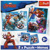 Puzzle 2en1 + Mémos Disney Heroes 93333