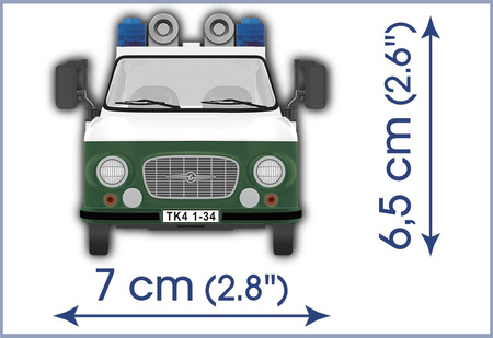 Youngtimer Barkas Police 157 blocs, ensemble 24596