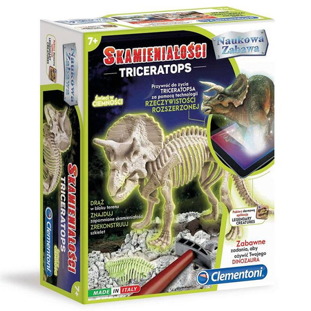 Science fun Fossiles Triceratops fluorescent 60892